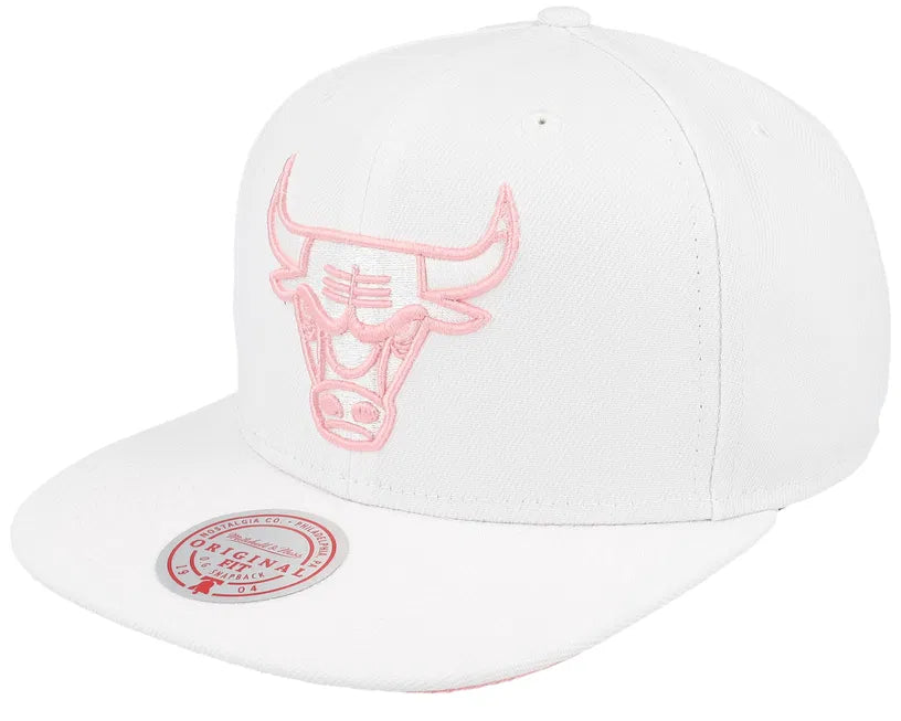 Mitchell&Ness NBA Summer Suede White Bulls Snapback