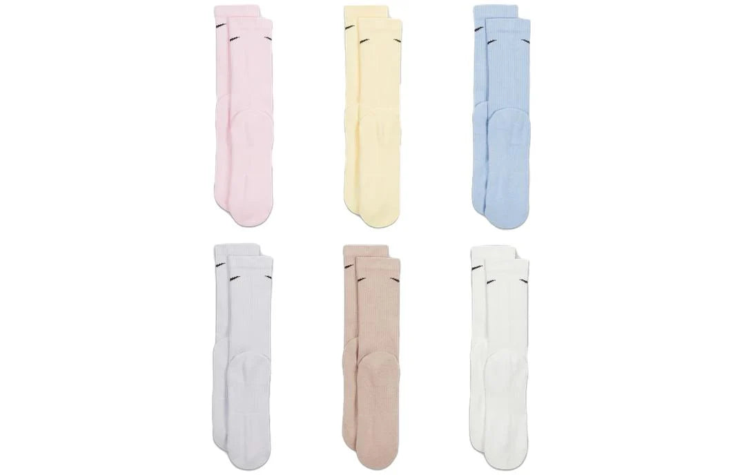 Nike DRI-Fit Cotton Cushioned Crew Socks 6Pairs 'Multi'