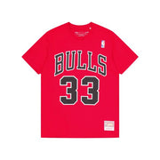 NBA Name&Number Tee – Chicago Bulls - Scottie Pippen (Red)