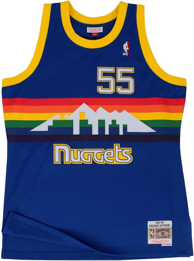 Dikembe Mutombo Denver Nuggets 1991/1992 NBA Authentic Jersey Mitchell & Ness