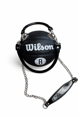 NBA Wilson Nets Black Basketball Bag