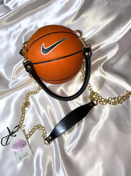 Orange basketball bag