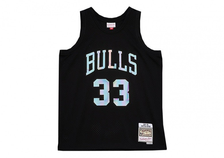 Scottie Pippen 1997/1998 NBA Iridiscent NBA Authentic Jersey Mitchell & Ness