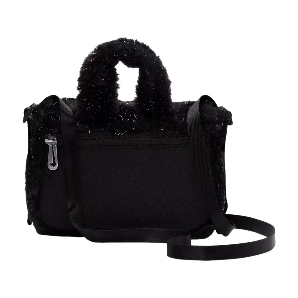 Nike 1L Faux Fur Crossbody Bag 'Black Cool Grey White'