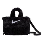 Nike 1L Faux Fur Crossbody Bag 'Black Cool Grey White'