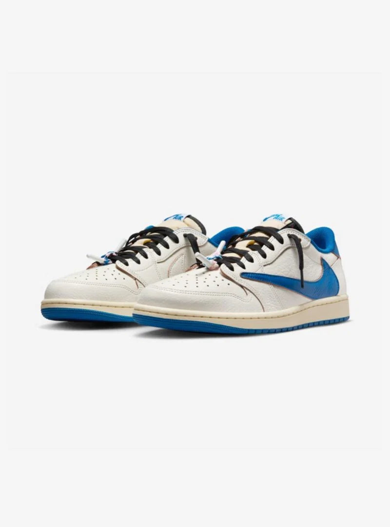 Air Jordan 1 Retro Low OG SP Fragment x Travis Scott “Sail Military Blue”
