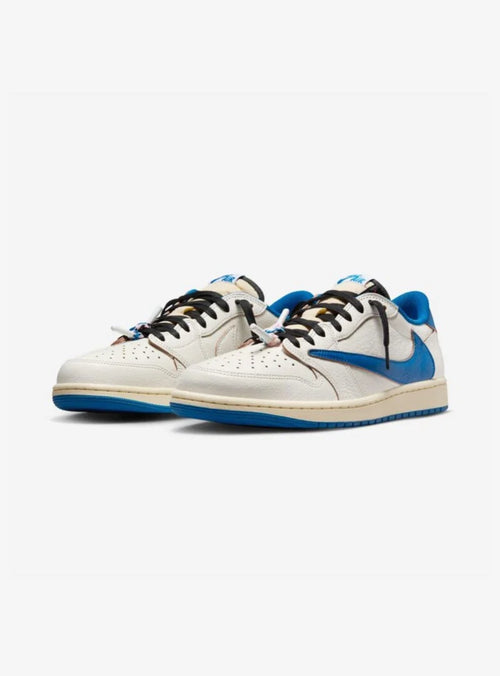 Air Jordan 1 Retro Low OG SP Fragment x Travis Scott “Sail Military Blue”