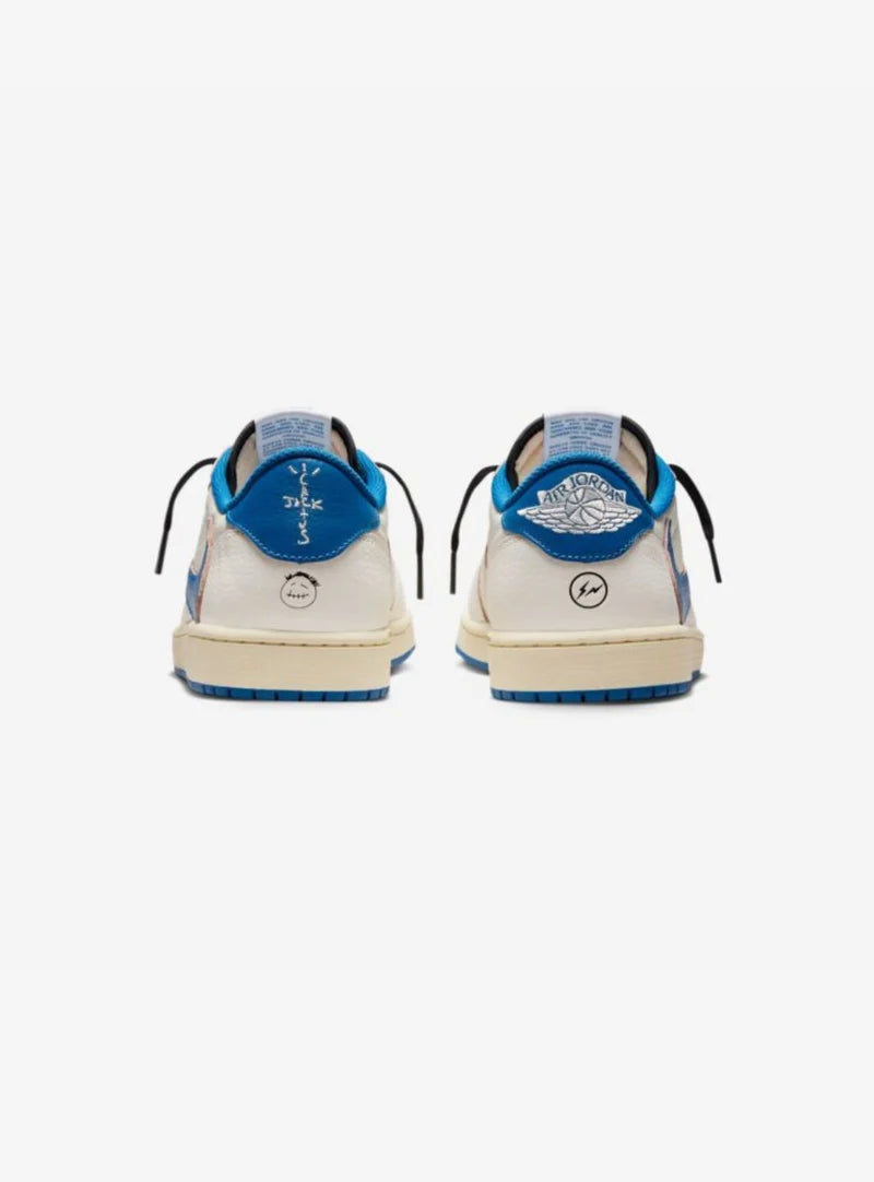 Air Jordan 1 Retro Low OG SP Fragment x Travis Scott “Sail Military Blue”