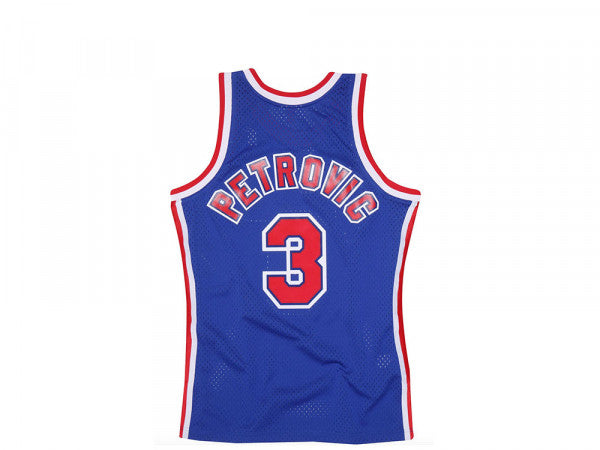 Drazen Petrovic Brooklyn Nets 1992/1993 NBA Authentic Jersey Mitchell & Ness