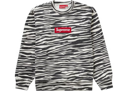 Supreme Zebra Box Logo Crewneck