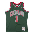 Mitchell&Ness NBA Swingman Jersey #1 Derrick Rose Chicago Bulls (Green)
