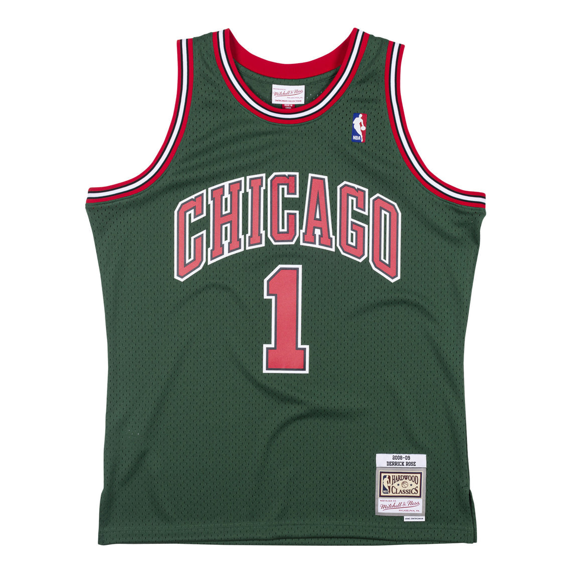 Mitchell&Ness NBA Swingman Jersey #1 Derrick Rose Chicago Bulls (Green)