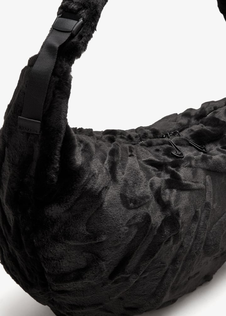 Nike Faux Fur Slouchy Bag