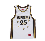 Supreme All Star Basketball Jersey White SS25