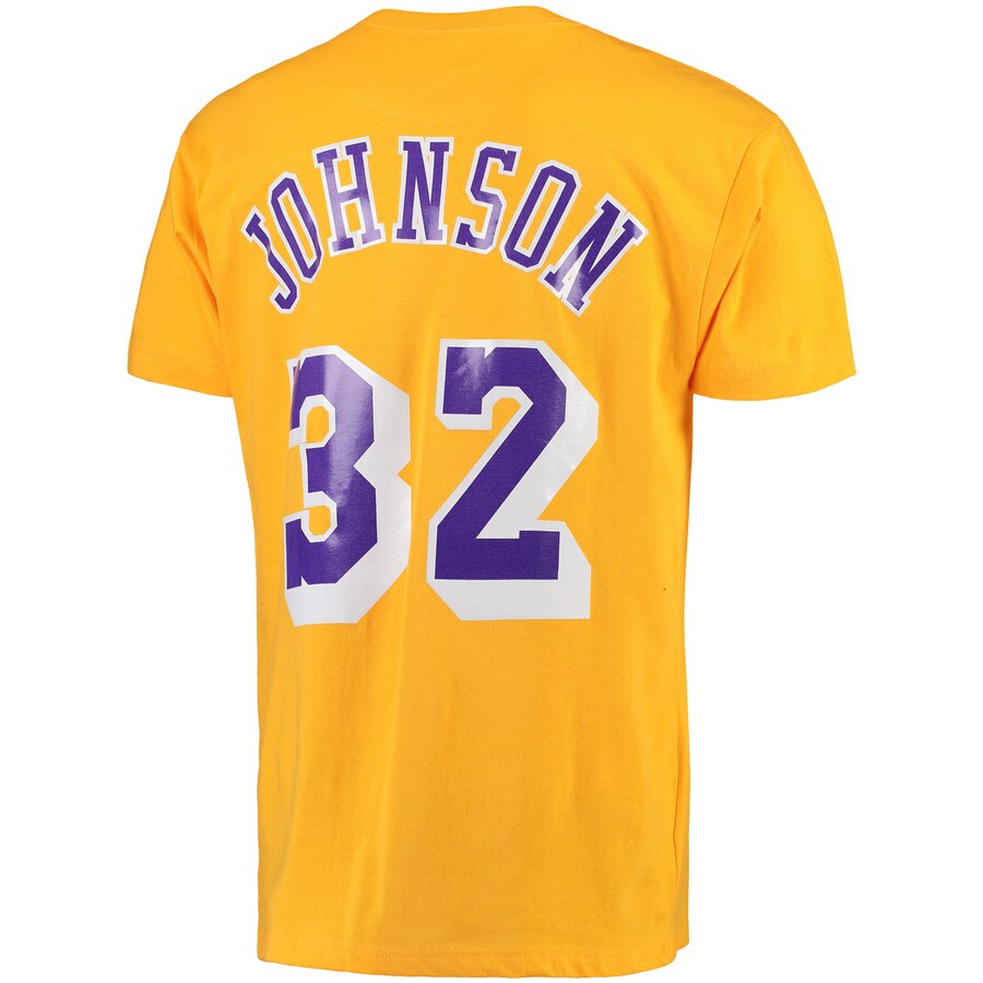 Mitchell & Ness Magic Johnson Gold Los Angeles Lakers Hardwood Classics