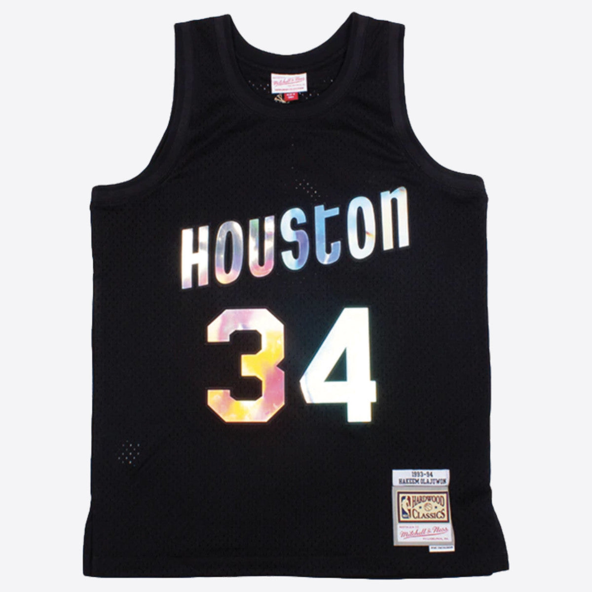 Hakeem Olajuwon 1993/1994 Houston Rockets Iridescent NBA Authentic Jersey Mitchell & Ness